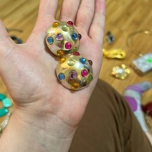 Funky clip on earrings